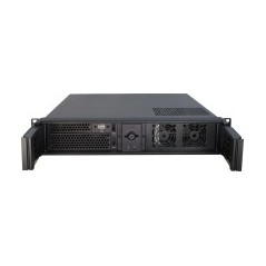 Inter-Tech IPC 2U-2098-SL Rackmount ATX Case - Sleek Black Design for Ultimate Performance - Item No. 4260133128071